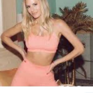 Morgan Stewart sport peaches and cream set